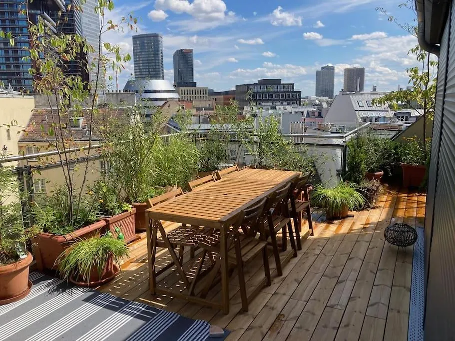 Central Rooftop Flat With Fire Place And Terrace Apartment Vienna